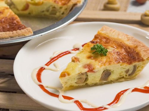 mushroom and tomato quiche recipe