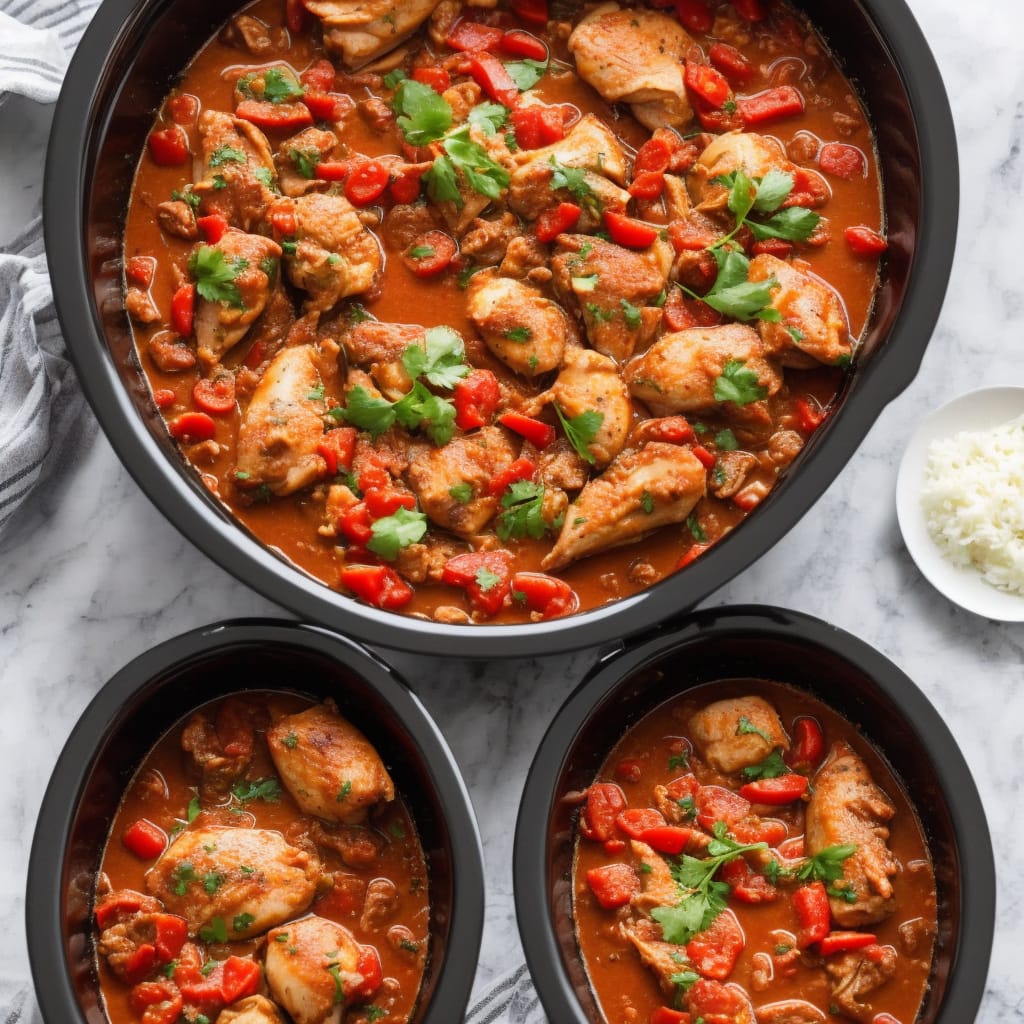 Chicken Cacciatore in a Slow Cooker Recipe
