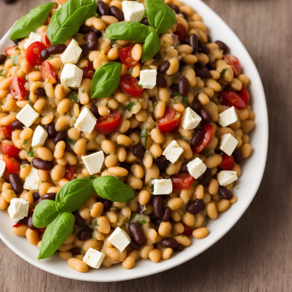 Three Bean Salad with Mozzarella Recipe