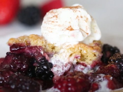 skillet mixed berry buttermilk cobbler recipe