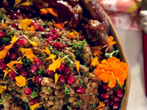 roasted butternut squash and lentil salad recipe